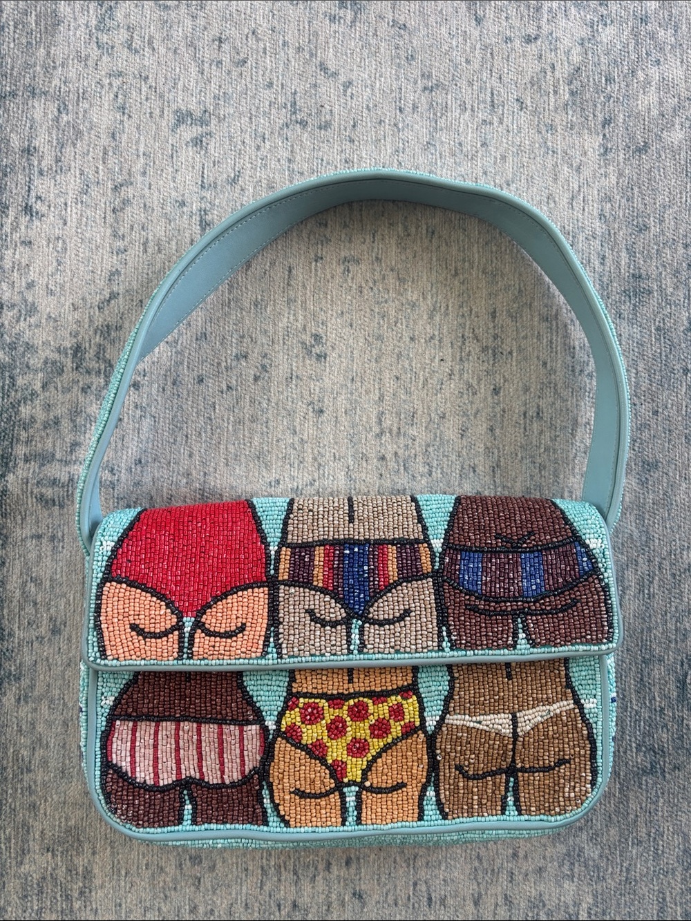 STAUD Tommy Beach Bum Beaded Bag